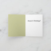 Kerstkaart met baby kippen in de achtertuin feestdagen kaart (Binnen)