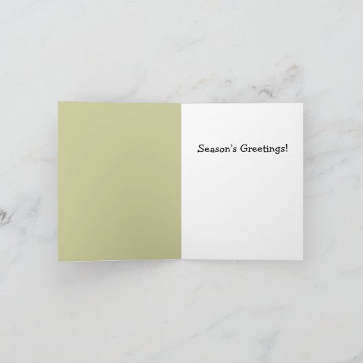 Kerstkaart met baby kippen in de achtertuin feestdagen kaart (Binnen)