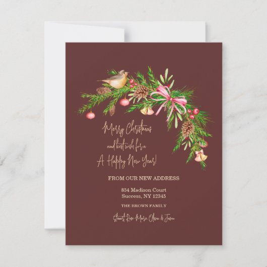 Kerstkaart met balsem den slinger (Voorkant)