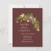 Kerstkaart met Balsem Swag (Voorkant)