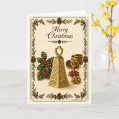 Kerstkaart - met Bel Kaart (Gele Bloem)