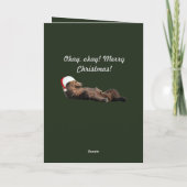 Kerstkaart met beren welpen en adelaar feestdagen kaart (Achterkant)