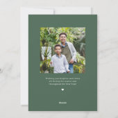 Kerstkaart met bewerkbare kleur en boogontwerp (Achterkant)