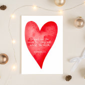 Kerstkaart met Bijbeltekst Matteüs 5:5