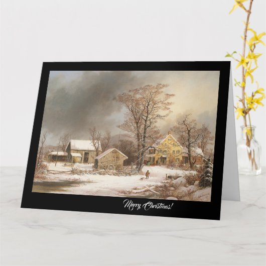 Kerstkaart met Bijbelteksten van Country Farm Chri Kaart (Gele Bloem)