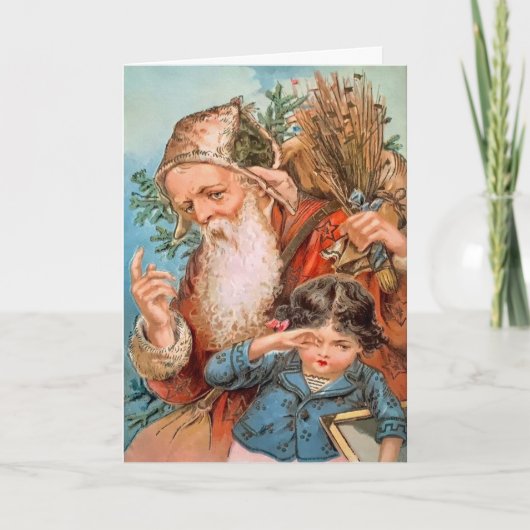  kerstkaart met Birch Sticks Feestdagen Kaart (Voorkant)