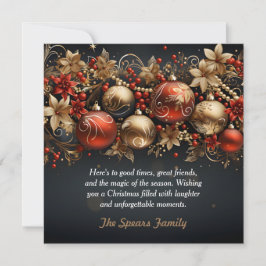 kerstkaart met blaasjes