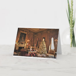 Kerstkaart met blanco binnenkant kaart