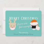 Kerstkaart met blauw interieurmasker (Voorkant)