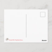 Kerstkaart met blije zombie briefkaart (Achterkant)