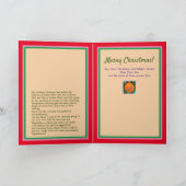 Kerstkaart met boom in stijl van Klimt aquarel Kaart (Binnen)