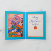 Kerstkaart met boom, Klimt-stijl, Kleurig Kaart (Binnen)