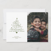 Kerstkaart met boom 'Liefde werd geboren' (Voorkant)