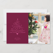 Kerstkaart met boom 'Liefde werd geboren' (Voorkant)
