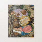  kerstkaart met  boosheid legpuzzel (Verticaal)