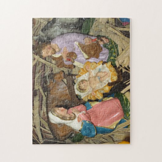  kerstkaart met  boosheid legpuzzel (Verticaal)