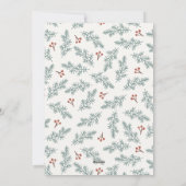 Kerstkaart met botanische bessen (Achterkant)