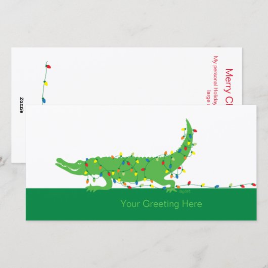 Kerstkaart met brief (Voorkant / Achterkant)