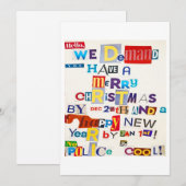 kerstkaart met briefkaart (Voorkant / Achterkant)