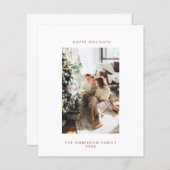 Kerstkaart met budgetfoto (Voorkant / Achterkant)