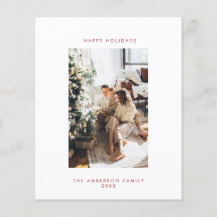 Kerstkaart met budgetfoto