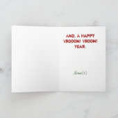 kerstkaart met buskaartje feestdagen kaart (Binnen)