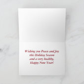 Kerstkaart met Cavalier King Charles Spaniel Feestdagen Kaart (Binnen)