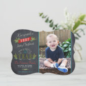  kerstkaart met Chalkboard (Staand voorkant)