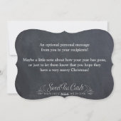  kerstkaart met Chalkboard (Achterkant)