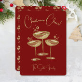 Kerstkaart met champagne