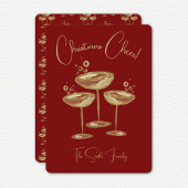 Kerstkaart met champagne