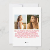 Kerstkaart met cheerleaders voor Kerstvreugde (Achterkant)