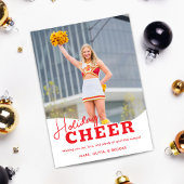 Kerstkaart met cheerleaders voor Kerstvreugde