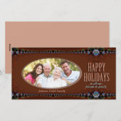 Kerstkaart met chocolade foto (Voorkant / Achterkant)