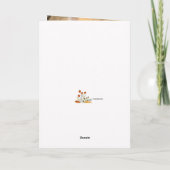 Kerstkaart met dankbetuiging (Optioneel) Kaart (Achterkant)