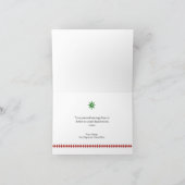 Kerstkaart met dankjewel foto bedankkaart (Binnen)