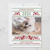 Kerstkaart met de favoriete dingen van de hond (Voorkant)