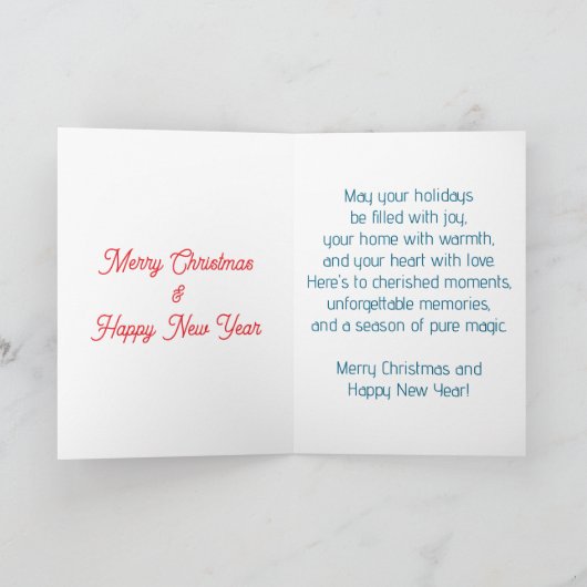 Kerstkaart met de magie van Kerstmis Feestdagen Kaart (Binnen)