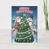 Kerstkaart met de magie van Kerstmis Feestdagen Kaart (Voorkant)