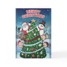 Kerstkaart met de magie van Kerstmis