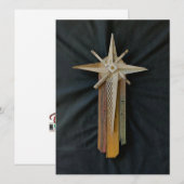 Kerstkaart met de ster van Bethlehem (Voorkant / Achterkant)