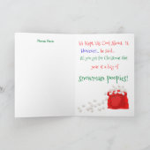 Kerstkaart met de stoute lijst van Sinterklaas Feestdagen Kaart (Binnen)