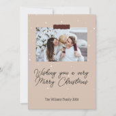 Kerstkaart met de tekst 'Wishing You a Merry Chris Kaart (Voorkant)