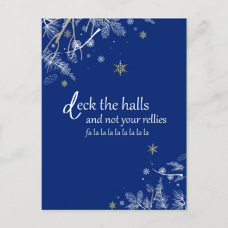 Kerstkaart met 'Deck the Halls'-thema Feestdagenkaart