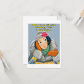 Kerstkaart met Denk Aan Jou Kaart (Voorkant / Achterkant in situ)