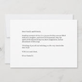 Kerstkaart met dennenbomen (Achterkant)