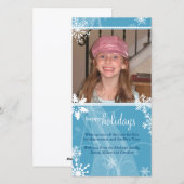 Kerstkaart met Draaikolk Sneeuw (Voorkant / Achterkant)