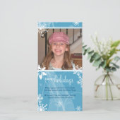 Kerstkaart met Draaikolk Sneeuw (Staand voorkant)