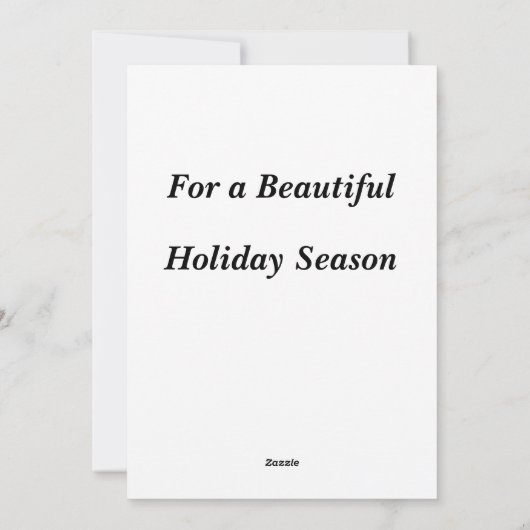 Kerstkaart met eekhoorn op groene achtergrond (Achterkant)