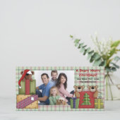 Kerstkaart met een berig thema (Staand voorkant)